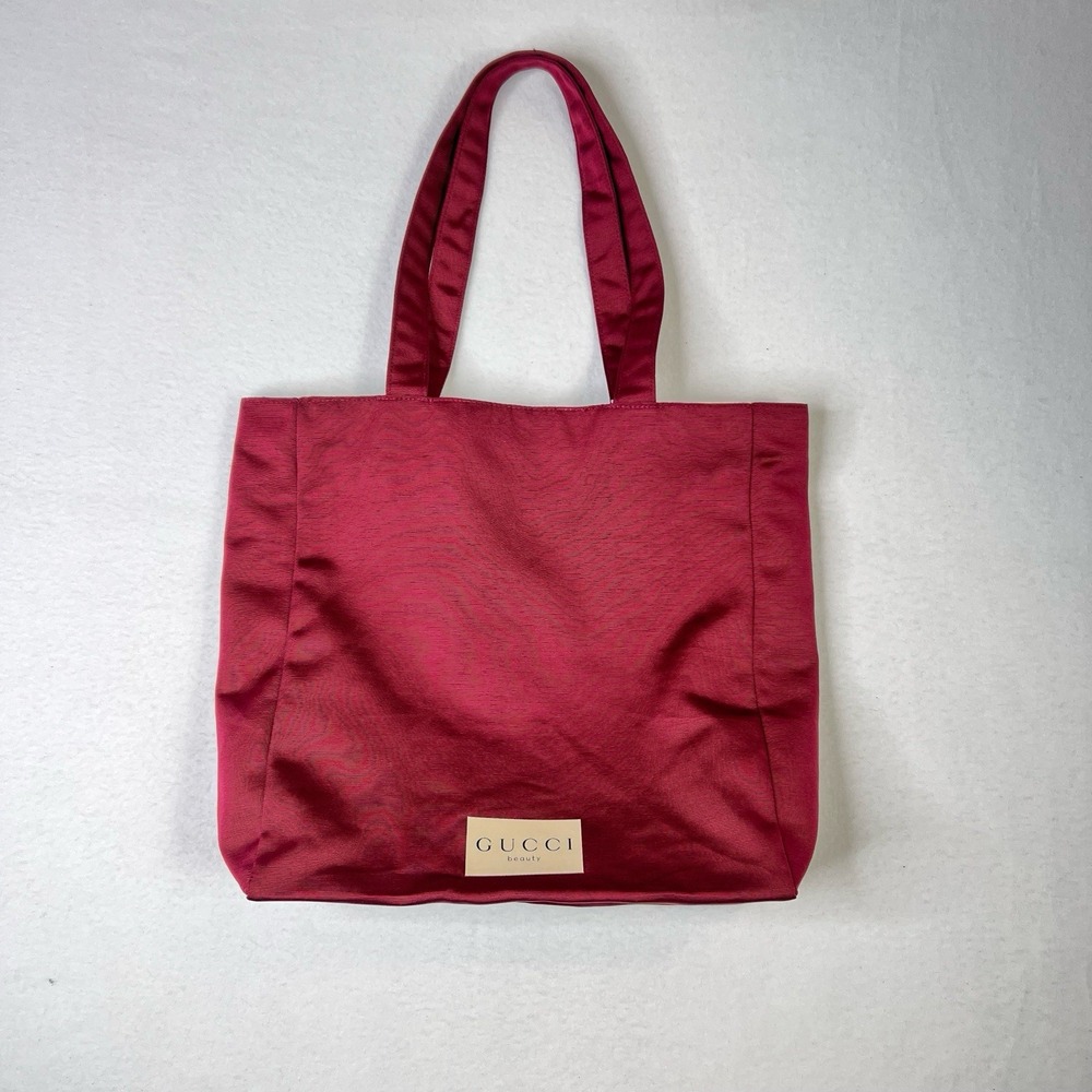 GUCCI Beauty Tote Bag Burgundy Red VIP Gift